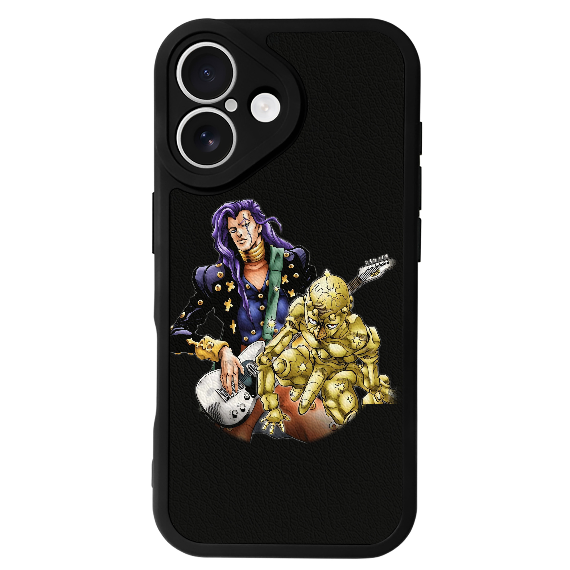 （画像用） ジョジョの奇妙な冒険 おといし あきら JoJo's Bizarre Adventure Akira Otoishi 【iPhone 16シリーズ対応】シリコンスマホケース（レザー調） 材質：シリコン